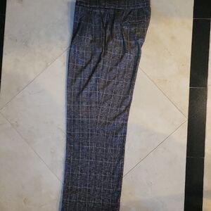 Bar III Women's Black and White Plaid Dress Pants